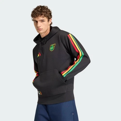 Sudadera con capucha polar Adidas Jamaica x Bob Marley DNA para hombre-