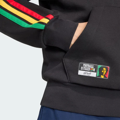 Sudadera con capucha polar Adidas Jamaica x Bob Marley DNA para hombre-