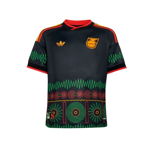 Camiseta deportiva Adidas para niños Jamaica 26 x Bob Marley visitante-