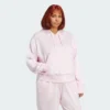 Sudadera con capucha  Essentials 3 bandas de felpa francesa cremallera cuarto (talla grande)-