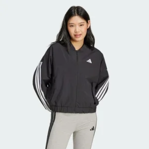 Chaqueta Bomber Tejida Estilo de Vida 3 Rayas Adidas Essentials -
