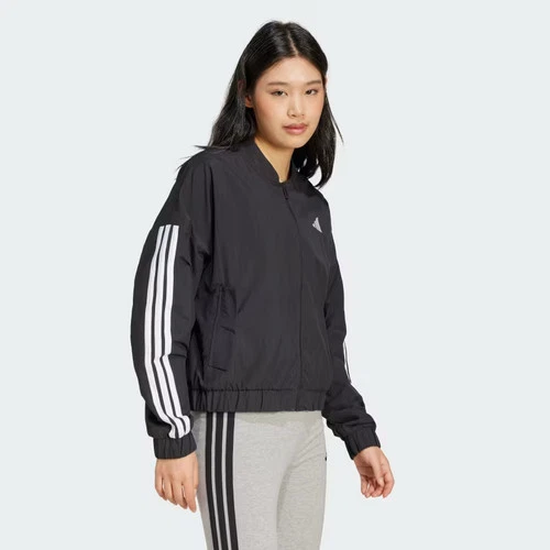 Chaqueta Bomber Tejida Estilo de Vida 3 Rayas Adidas Essentials -
