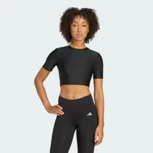 Camiseta Adidas Workout Essentials Shine para mujer-