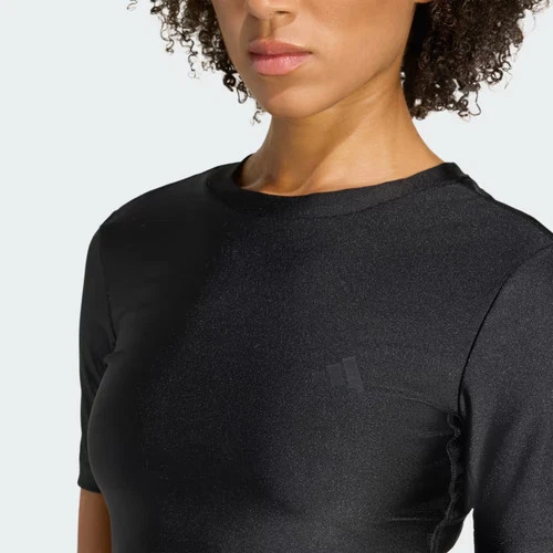 Camiseta Adidas Workout Essentials Shine para mujer-