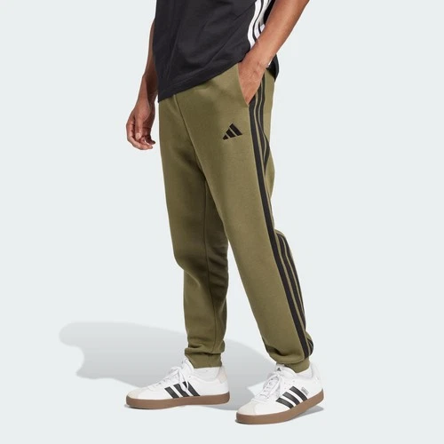 Pantalones de vellón de 3 bandas Adidas Essentials para hombre-