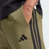 Pantalones de vellón de 3 bandas Adidas Essentials para hombre-