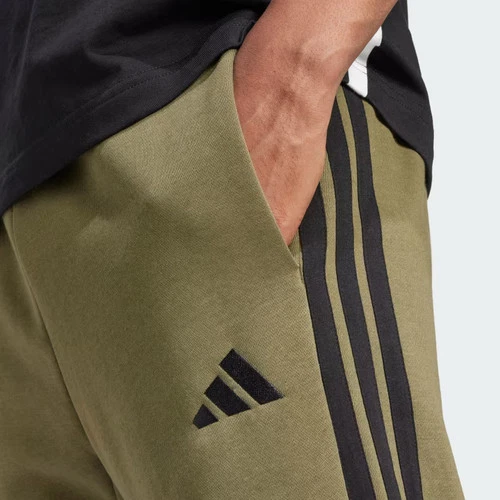 Pantalones de vellón de 3 bandas Adidas Essentials para hombre-