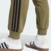 Pantalones de vellón de 3 bandas Adidas Essentials para hombre-