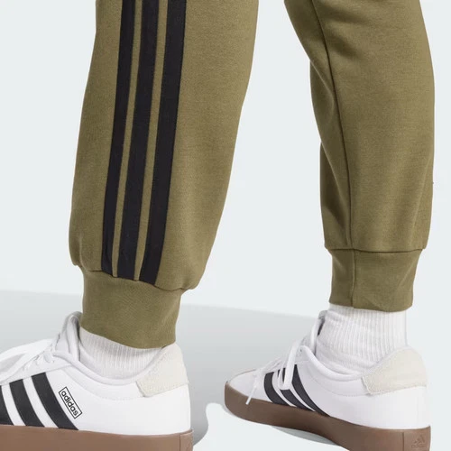 Pantalones de vellón de 3 bandas Adidas Essentials para hombre-