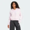 Sudadera con capucha  Essentials 3 bandas de felpa francesa con cremallera en cuarto de baño-