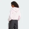 Sudadera con capucha  Essentials 3 bandas de felpa francesa con cremallera en cuarto de baño-