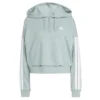 Sudadera con capucha  Essentials 3 bandas de felpa francesa con cremallera en cuarto de baño-