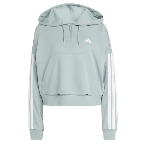Sudadera con capucha  Essentials 3 bandas de felpa francesa con cremallera en cuarto de baño-
