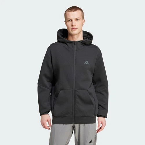 Chaqueta de pista con cremallera completa diseñada para entrenamiento Adidas para hombre-