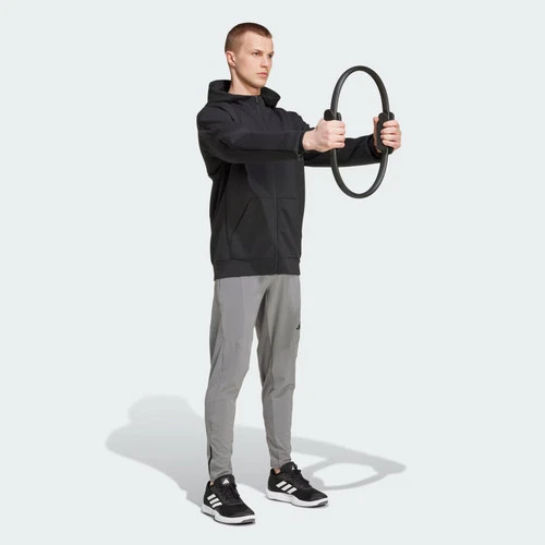 Chaqueta de pista con cremallera completa diseñada para entrenamiento Adidas para hombre-