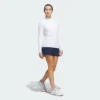 Camisa polo Adidas Ultimate365 para mujer sólida con cremalera de cuarto-