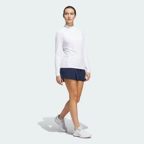 Camisa polo Adidas Ultimate365 para mujer sólida con cremalera de cuarto-