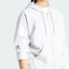 Sudadera con capucha polar cremallera completa  Essentials 3 bandas para mujer-