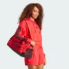 Sudadera con capucha corta de felpa francesa Adidas Essentials de 3 bandas para mujer-