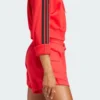 Sudadera con capucha corta de felpa francesa Adidas Essentials de 3 bandas para mujer-