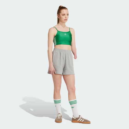 Pantalones cortos de felpa francesa Adidas Essentials para mujer-