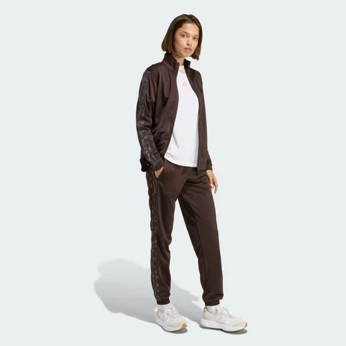Tricot 3 Rayas Tracktop con Estampado Leopardo-