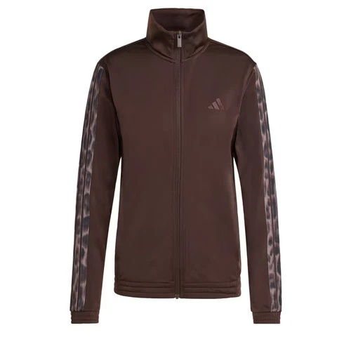 Tricot 3 Rayas Tracktop con Estampado Leopardo-