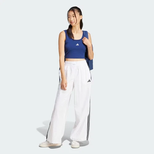 Camiseta sin mangas Adidas Essentials para mujer con logotipo pequeño de algodón estilo de vida-