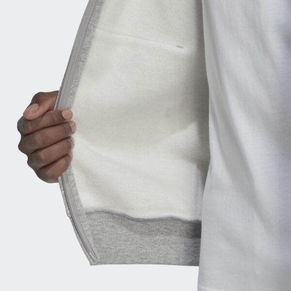 Sudadera con capucha Adidas Essentials polar 3 bandas cremallera completa para hombre-