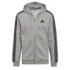 Sudadera con capucha Adidas Essentials polar 3 bandas cremallera completa para hombre-