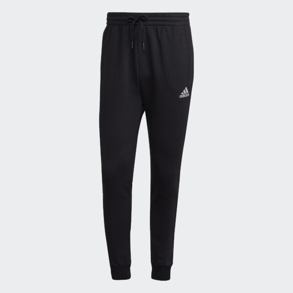 Pantalones cónicos regulares de vellón Adidas Essentials para hombre-
