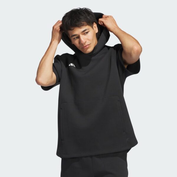 Sudadera con capucha de manga corta Adidas Dugout para hombre (género neutro)-