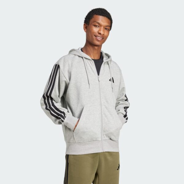 Sudadera con capucha polar  Essentials 3 bandas para hombre-