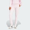 Pantalones con puños de felpa francesa Adidas Essentials de 3 bandas para mujer-