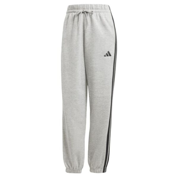 JE1273_plp_white_mannequin.jpg Pantalones holgados de vellón de 3 bandas Adidas Essentials para mujer-
