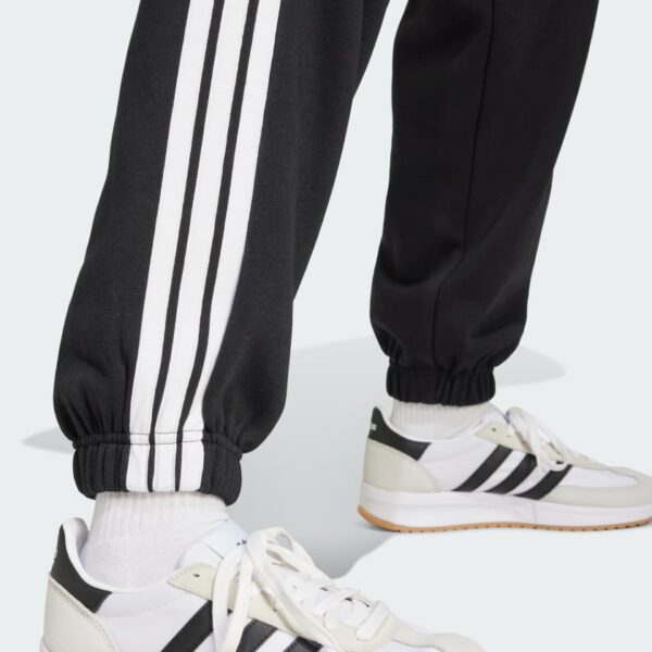 JE1276_42_detail.jpg Pantalones holgados de vellón de 3 bandas Adidas Essentials para mujer-