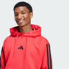 Sudadera con capucha polar Adidas Essentials 3 bandas para hombre-