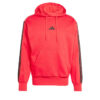 Sudadera con capucha polar Adidas Essentials 3 bandas para hombre-