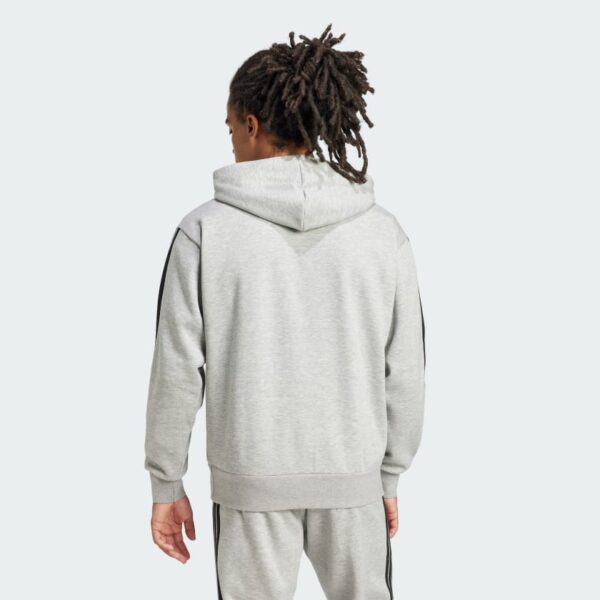 Sudadera con capucha polar Adidas Essentials 3 bandas para hombre-