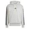 Sudadera con capucha polar Adidas Essentials 3 bandas para hombre-