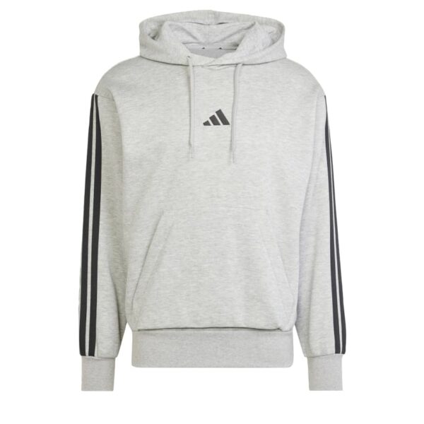 Sudadera con capucha polar Adidas Essentials 3 bandas para hombre-