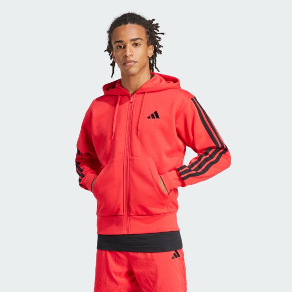 Sudadera con capucha polar  Essentials 3 bandas para hombre-