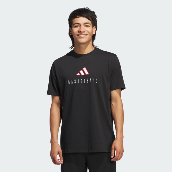 Camiseta gráfica de rendimiento con logotipo de aros de todo el mundo de Adidas para hombre-