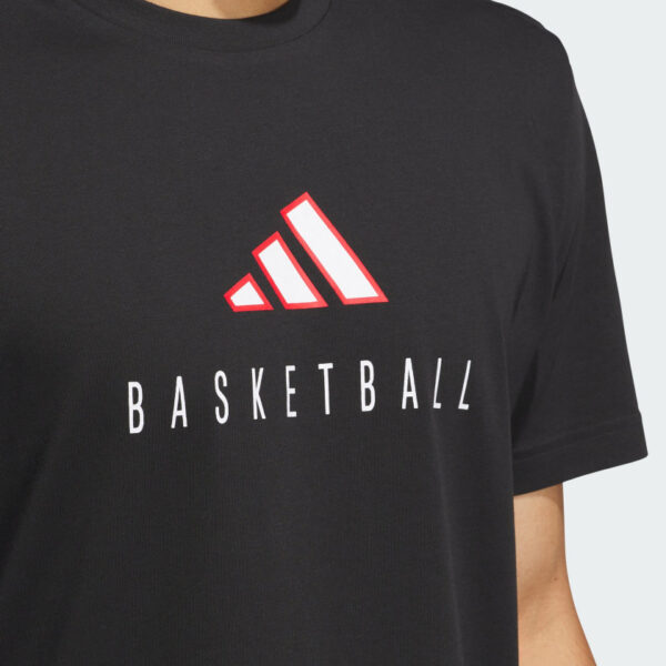 Camiseta gráfica de rendimiento con logotipo de aros de todo el mundo de Adidas para hombre-