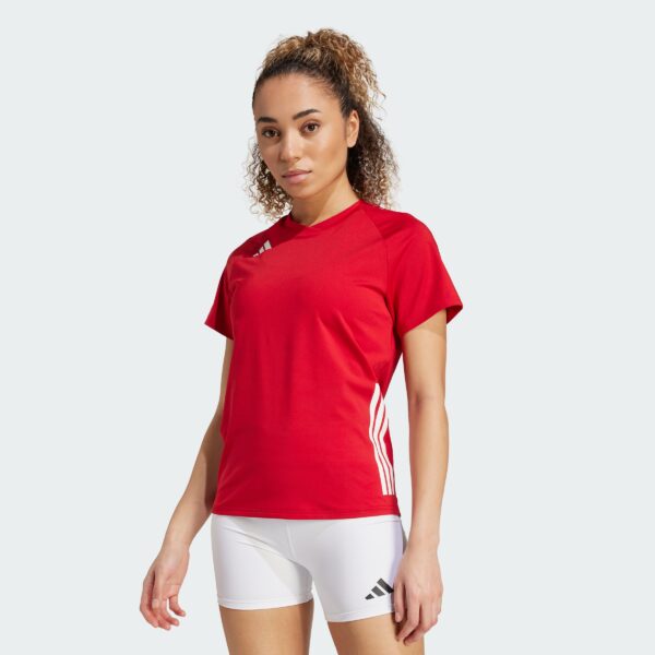 Camiseta deportiva de voleibol de manga corta Adidas para mujer HILO-