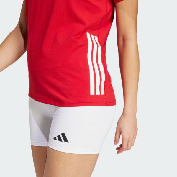 Camiseta deportiva de voleibol de manga corta Adidas para mujer HILO-