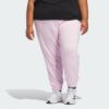 Pantalones con puños de felpa francesa con logotipo pequeño incluido Adidas Essentials para mujer-