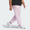 Pantalones con puños de felpa francesa con logotipo pequeño incluido Adidas Essentials para mujer-