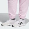 Pantalones con puños de felpa francesa con logotipo pequeño incluido Adidas Essentials para mujer-