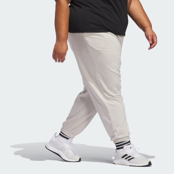 Pantalones con puños de felpa francesa con logotipo pequeño incluido Adidas Essentials para mujer-